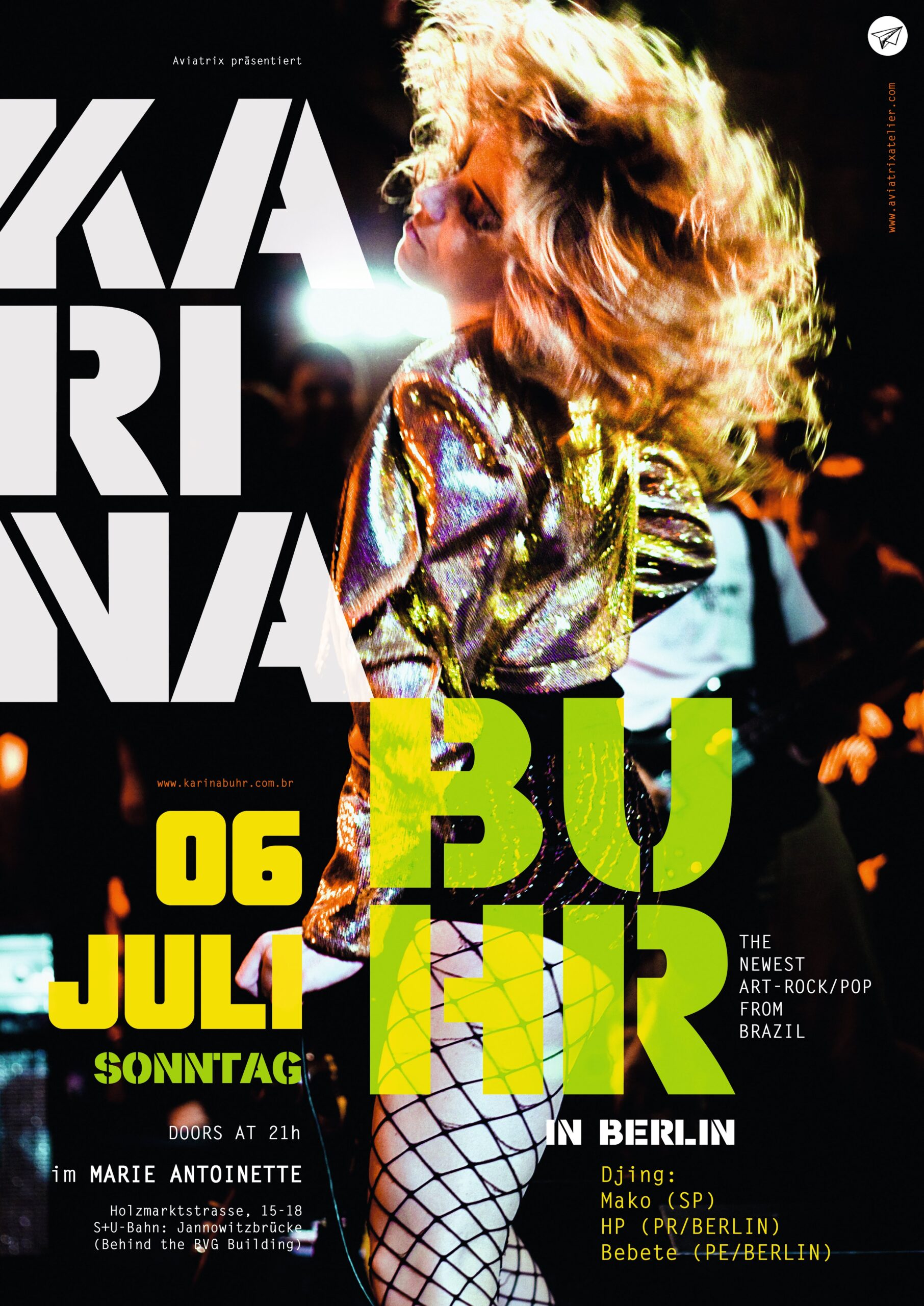 KulturKombinat, Aviatrix und POP präsentieren: Pyrolator & Karina Buhr